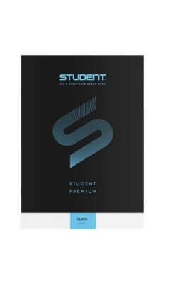 Füzet, tűzött, A4, sima, 32 lap, ICO "Student Premium", "80-32", fekete